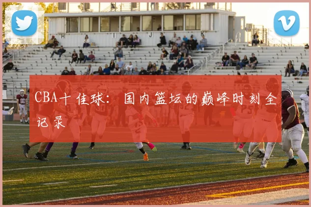 CBA十佳球：国内篮坛的巅峰时刻全记录